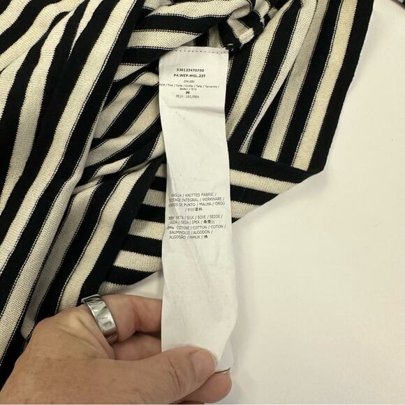 Max Mara Weekend Striped Silk Blend Knit Top - Size Medium - Picture 10 of 12